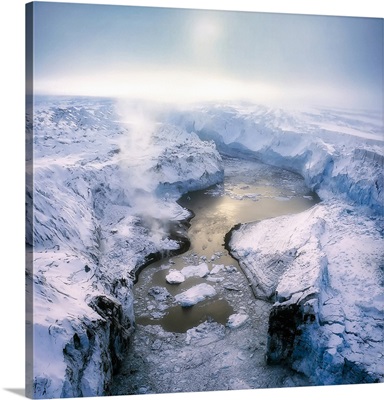 Lake Grimsvotn- The Gjalp Eruption In Vatnajokull Ice Cap, Iceland