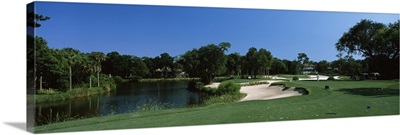 Lake in a golf course, Osprey Point, Kiawah Island Golf Resort, Kiawah Island, Charleston County, South Carolina