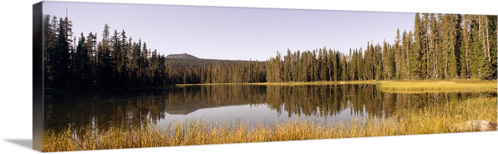 Lake Near Three Sisters Mountain Range OR