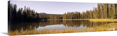 Lake Near Three Sisters Mountain Range OR