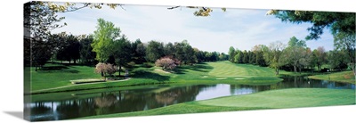 Lake on a golf course, Congressional Country Club, Bethesda, Maryland