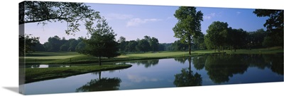 Lake on a golf course, Cress Creek Country Club, Naperville, Illinois