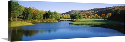 Lake on a golf course, The Raven Golf Club, Showshoe, West Virginia