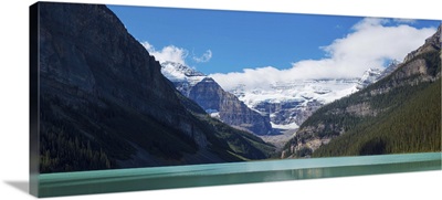 Lake with Canadian Rockies in the background, Lake Louise, Canada