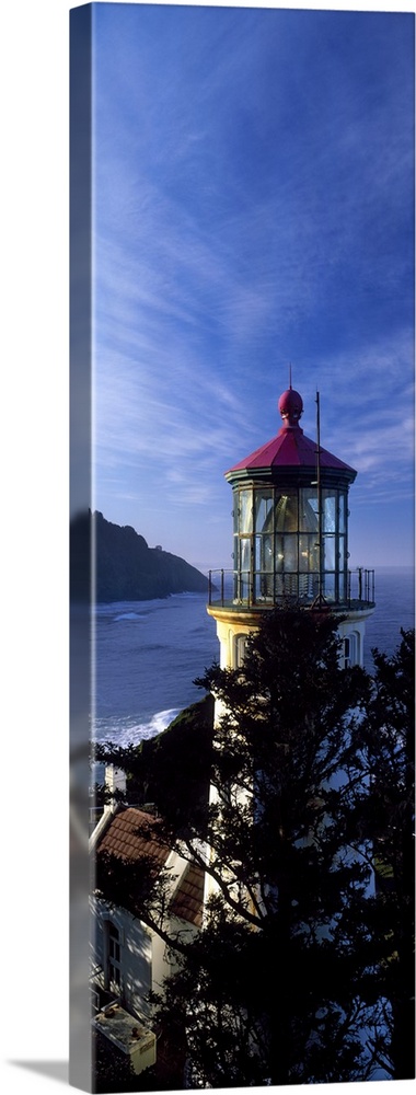 Lighthouse on a hill, Heceta Head Lighthouse, Heceta Head, Lane County, Oregon,