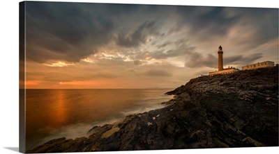 Lighthouse On The Coast, Ardnamurchan Lighthouse, Scottish Highlands, Scotland