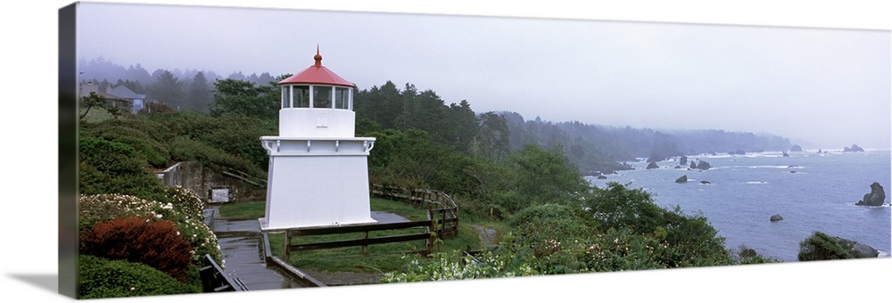 Lighthouse on the coast Memorial Lighthouse Trinidad Humboldt County California