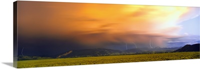 Lightning over the Gros Ventre Range from Grand Teton National Park, Wyoming