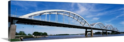Low angle view of a bridge, Centennial Bridge, Davenport, Iowa