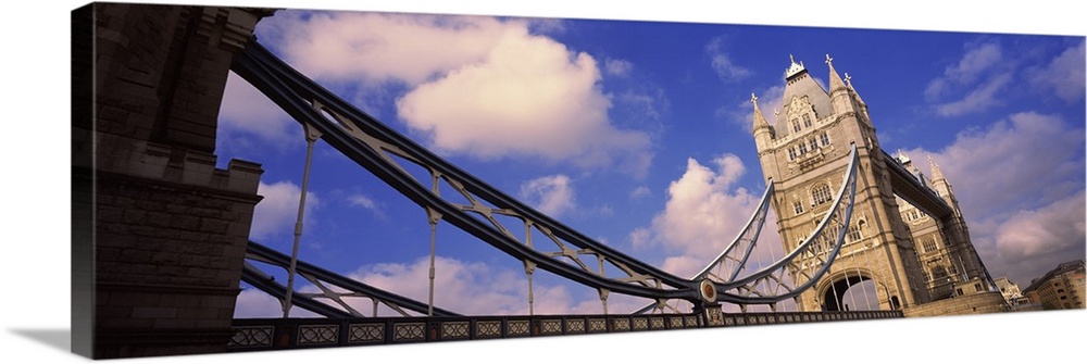 Low angle view of a bridge, Tower Bridge, London, England