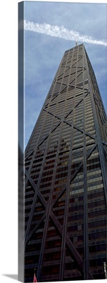 Low angle view of a building, Hancock Building, Chicago, Cook County, Illinois