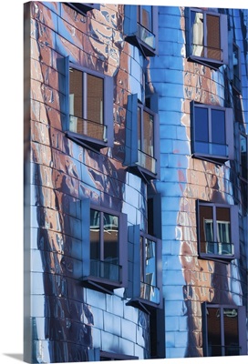 Low angle view of a building, Neuer Zollhof, Medienhafen, Dusseldorf, Germany