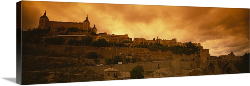 Low angle view of a castle, Alcazar, Toledo, Spain