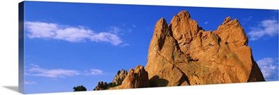 Low angle view of a cliff, Garden of the Gods, Colorado Springs, Colorado