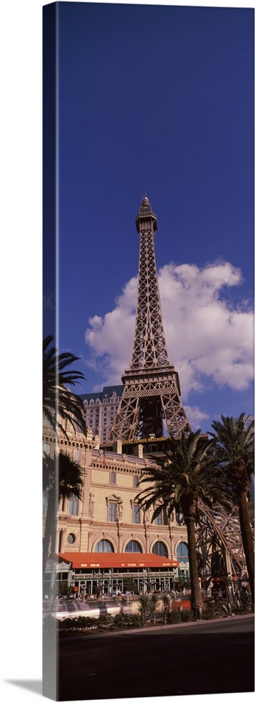 Replica Eiffel Tower on the Las Vegas Strip Solid-Faced Canvas Print