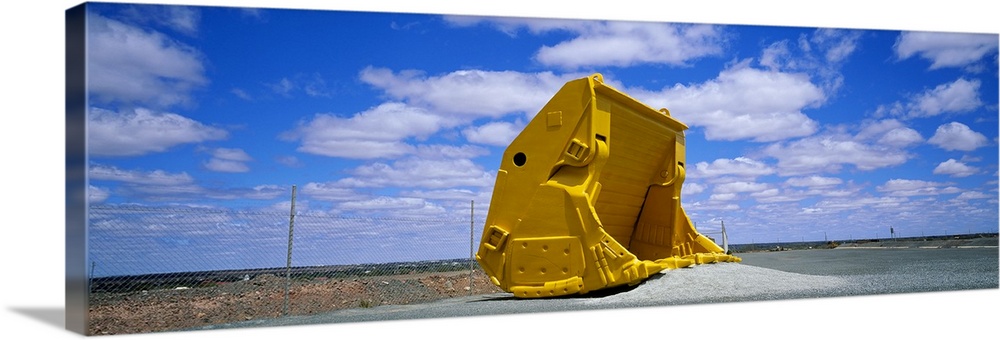 Low angle view of a mining scoop, Kalgoorlie, Western Australia, Australia