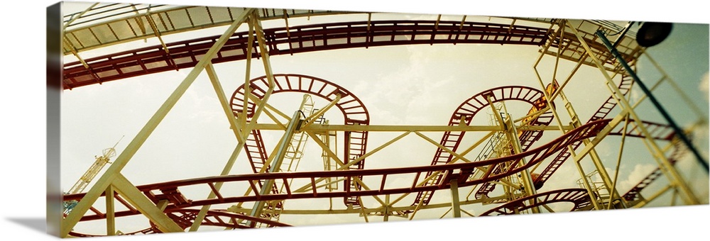Low angle view of a rollercoaster, Luna Park