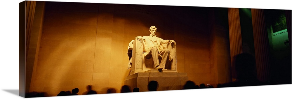 Low angle view of a statue, Lincoln Memorial, Washington DC