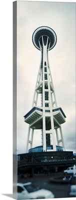 Low angle view of a tower, Space Needle, Seattle Center, Queen Anne Hill, Seattle, Washington State,