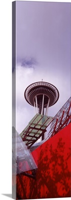Low angle view of a tower Space Needle Seattle King County Washington State