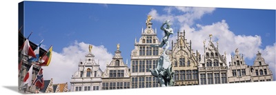 Low angle view of buildings, Grote Markt, Antwerp, Belgium