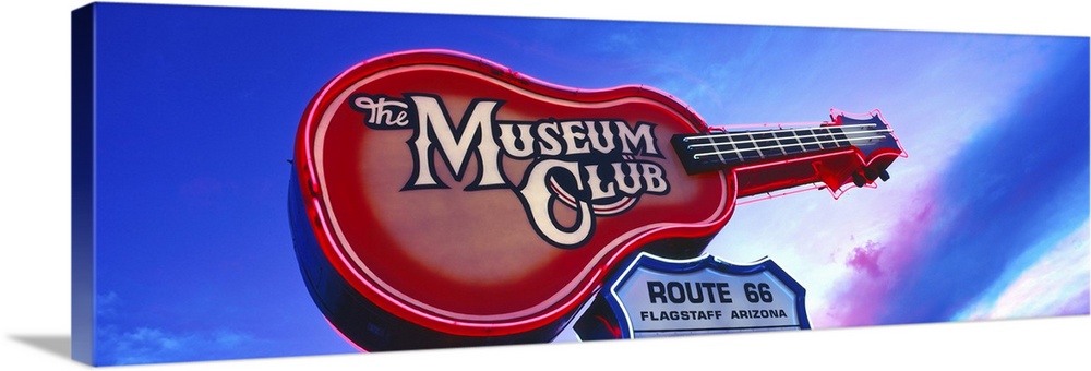 Low angle view of Museum Club sign, Route 66, Flagstaff, Arizona, USA