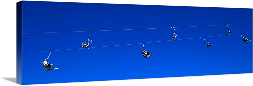 Low angle view of a chair lift, Ski area of Stuben, Austria