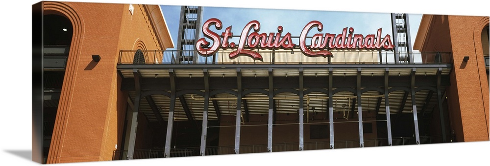 Low angle view of the Busch Stadium in St. Louis, Missouri