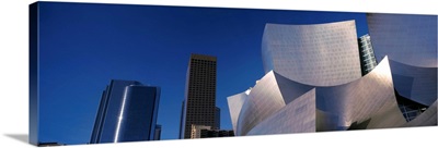 Low angle view of Walt Disney Concert Hall, City Of Los Angeles, California