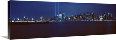 Lower Manhattan, Beams Of Light, NYC, New York City, New York State