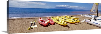 Maui, Kanapali, canoes