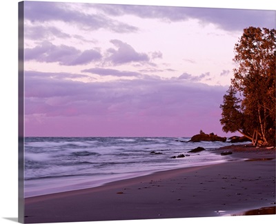 Michigan, Keweenaw Peninsula, Upper Peninsula, Lake Superior, Panoramic view of a lake