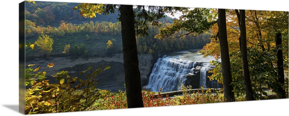 Middle Falls in autumn, Letchworth State Park
