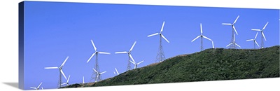 Modern Windmills Tarifa Spain