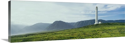 Molokai lighthouse on the lowlands of the Kalaupapa Peninsula, Molokai, Hawaii
