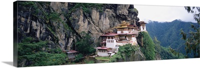 Monastery on a cliff, Taktshang Monastery, Paro, Bhutan