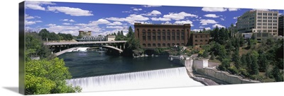 Monroe Street Bridge across Spokane River, Spokane, Washington State