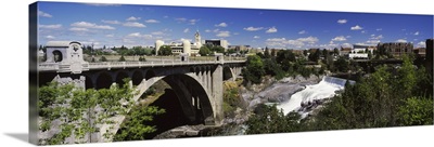 Monroe Street Bridge with city in the background, Spokane, Washington State