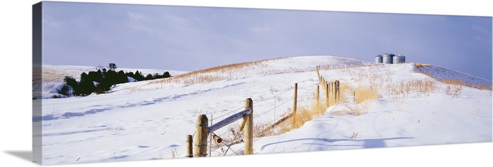 Montana, farm, winter