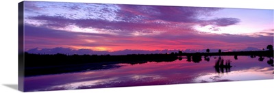 Morning view at lake, Merritt Island National Wildlife Refuge, Florida