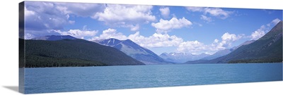 Mountain range at the lakeside, Kenai Lake, Kenai Peninsula, Alaska