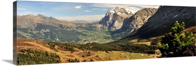 Mountain range, Grindelwald, Kleine Scheidegg, Bernese Oberland, Bern, Switzerland