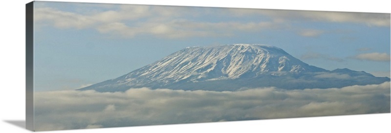 Mountain surrounded by sea of clouds, Mt Kilimanjaro, Tanzania Wall Art ...