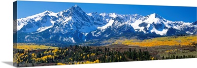 Mountains covered in snow, Sneffels Range, Colorado