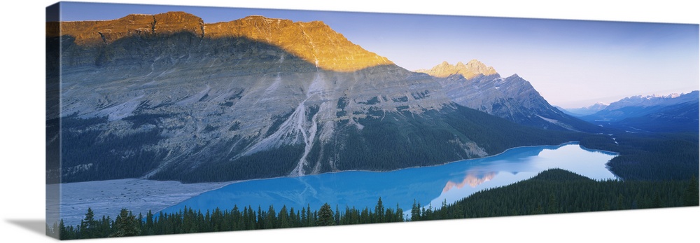 Mountains next to a lake, Peyto Lake, Banff National Park, Alberta, Canada