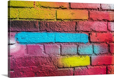 Multi-Colored Brick Wall