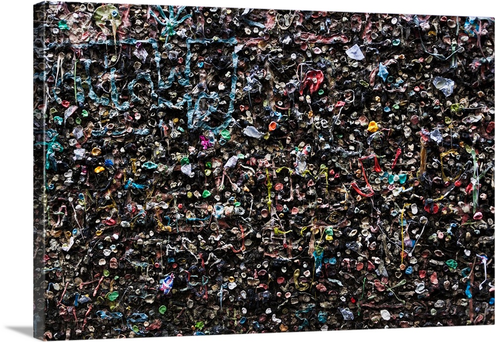 Mural made of used chewing gums, Bubblegum Alley, San Luis Obispo County, California