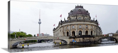 Museum at the waterfront, Bode-Museum, Spree River, Museum Island, Berlin, Germany