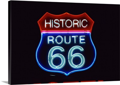 Neon Route 66 Sign