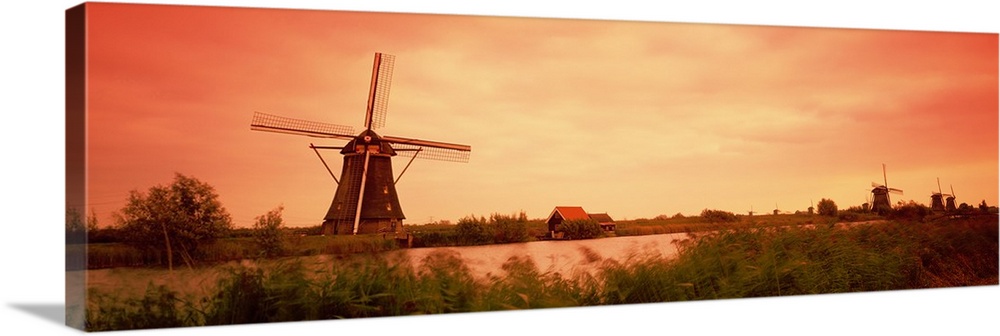 Netherlands, Kinderdigk, windmill